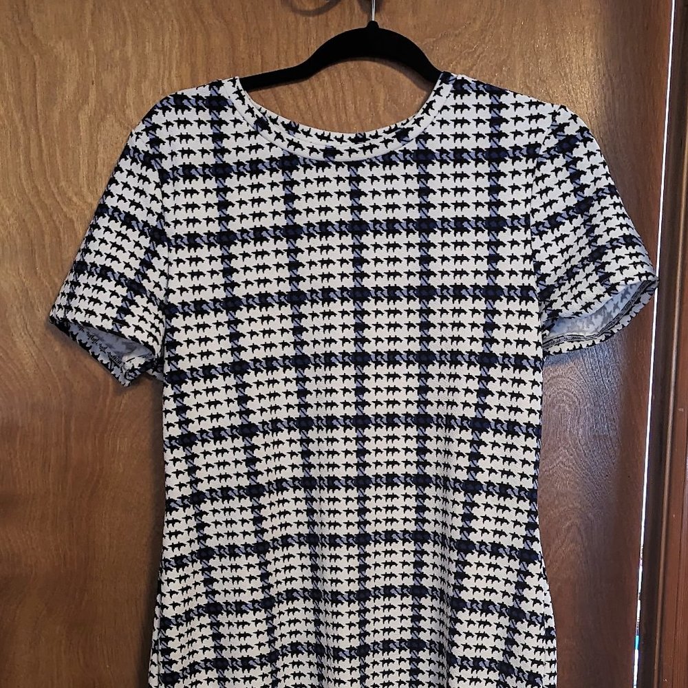 SHEIN Plus Houndstooth Print Dress Size 2XL